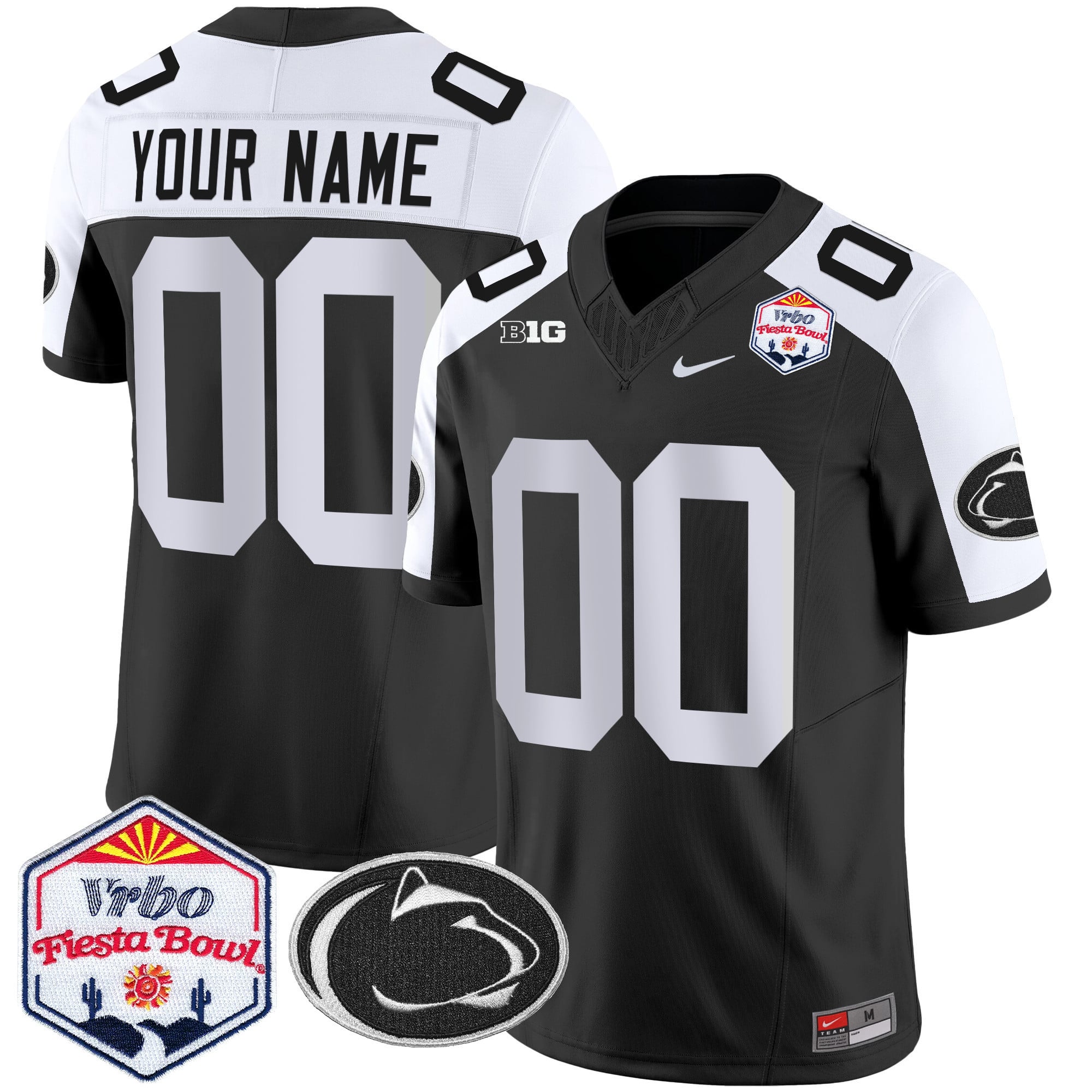 Penn State Nittany Lions 2024 The Fiesta Bowl Patch Vapor Limited Custom Jersey – All Stitched