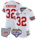 Women’s Ohio State Buckeyes ‘Heritage Stripe’ Cotton Bowl Patch Vapor Limited Jersey – All Stitched