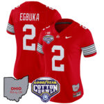 Women’s Ohio State Buckeyes ‘Heritage Stripe’ Cotton Bowl Patch Vapor Limited Jersey – All Stitched