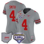 Women’s Ohio State Buckeyes ‘Heritage Stripe’ Cotton Bowl Patch Vapor Limited Jersey – All Stitched