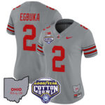 Women’s Ohio State Buckeyes ‘Heritage Stripe’ Cotton Bowl Patch Vapor Limited Jersey – All Stitched