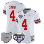 Women’s Ohio State Buckeyes ‘Heritage Stripe’ Cotton Bowl Patch Vapor Limited Jersey – All Stitched