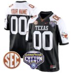 Texas Longhorns Cotton Bowl Patch Game Custom Jersey – All Stitched