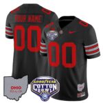 Ohio State Buckeyes ‘Heritage Stripe’ Cotton Bowl Patch Vapor Limited Custom Jersey – All Stitched