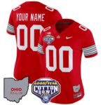 Ohio State Buckeyes ‘Heritage Stripe’ Cotton Bowl Patch Vapor Limited Custom Jersey – All Stitched