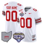 Ohio State Buckeyes ‘Heritage Stripe’ Cotton Bowl Patch Vapor Limited Custom Jersey – All Stitched