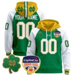 Notre Dame Fighting Irish Orange Bowl Patch Custom Pullover Hoodie – All Stitched