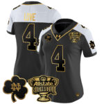 Women’s Notre Dame Fighting Irish 2024 Sugar Bowl Gold Patch Vapor Limited Jersey V2 – All Stitched