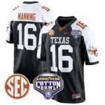 Men’s Texas Longhorns Cotton Bowl Patch Game Jersey – All Stitched