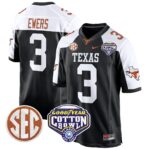 Men’s Texas Longhorns Cotton Bowl Patch Game Jersey – All Stitched