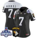 Women’s Army Black Knights 2024 AAC Championship Patch Vapor Limited Jersey – All Stitched