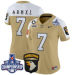 Women’s Army Black Knights 2024 AAC Championship Patch Vapor Limited Jersey – All Stitched