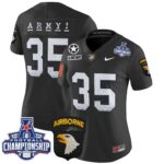 Women’s Army Black Knights 2024 AAC Championship Patch Vapor Limited Jersey – All Stitched