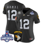 Women’s Army Black Knights 2024 AAC Championship Patch Vapor Limited Jersey – All Stitched