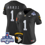 Women’s Army Black Knights 2024 AAC Championship Patch Vapor Limited Jersey – All Stitched