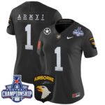 Women’s Army Black Knights 2024 AAC Championship Patch Vapor Limited Jersey – All Stitched