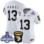 Women’s Army Black Knights 2024 AAC Championship Patch Vapor Limited Jersey – All Stitched