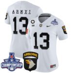 Women’s Army Black Knights 2024 AAC Championship Patch Vapor Limited Jersey – All Stitched
