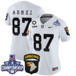 Women’s Army Black Knights 2024 AAC Championship Patch Vapor Limited Jersey – All Stitched