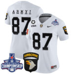 Women’s Army Black Knights 2024 AAC Championship Patch Vapor Limited Jersey – All Stitched