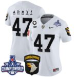 Women’s Army Black Knights 2024 AAC Championship Patch Vapor Limited Jersey – All Stitched