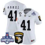 Women’s Army Black Knights 2024 AAC Championship Patch Vapor Limited Jersey – All Stitched