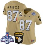 Women’s Army Black Knights 2024 AAC Championship Patch Vapor Limited Jersey – All Stitched