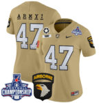 Women’s Army Black Knights 2024 AAC Championship Patch Vapor Limited Jersey – All Stitched