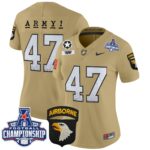 Women’s Army Black Knights 2024 AAC Championship Patch Vapor Limited Jersey – All Stitched