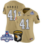Women’s Army Black Knights 2024 AAC Championship Patch Vapor Limited Jersey – All Stitched
