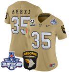 Women’s Army Black Knights 2024 AAC Championship Patch Vapor Limited Jersey – All Stitched