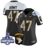Women’s Army Black Knights 2024 AAC Championship Patch Vapor Limited Jersey V2 – All Stitched