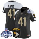Women’s Army Black Knights 2024 AAC Championship Patch Vapor Limited Jersey V2 – All Stitched