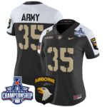 Women’s Army Black Knights 2024 AAC Championship Patch Vapor Limited Jersey V2 – All Stitched
