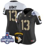 Women’s Army Black Knights 2024 AAC Championship Patch Vapor Limited Jersey V2 – All Stitched