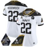 Women’s Navy Midshipmen 2024 Jolly Rogers Patch Vapor Limited Jersey – All Stitched