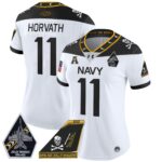 Women’s Navy Midshipmen 2024 Jolly Rogers Patch Vapor Limited Jersey – All Stitched