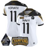Women’s Navy Midshipmen 2024 Commander-In-Chief’s Trophy Champions Patch Vapor Limited Jersey – All Stitched