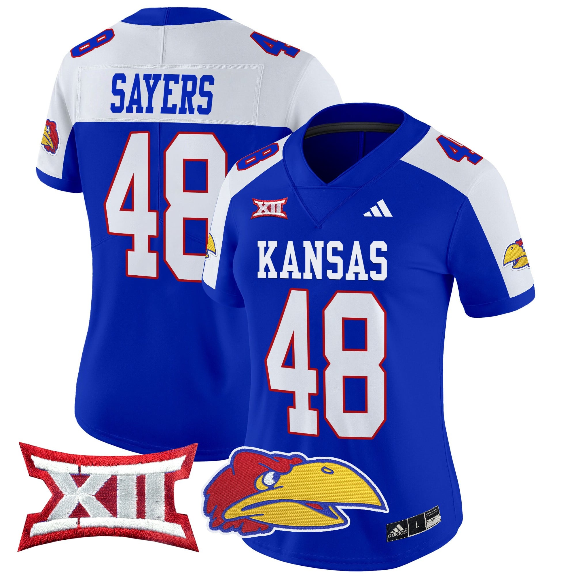 Women’s Kansas Jayhawks 2024 Vapor Limited Jersey V2 – All Stitched