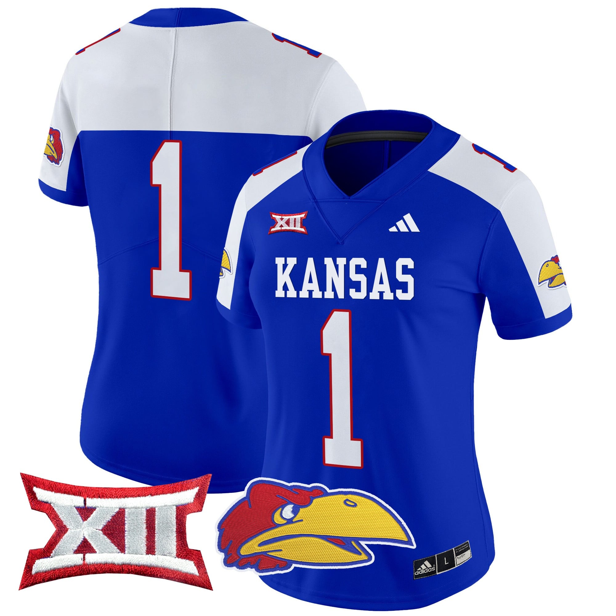 Women’s Kansas Jayhawks 2024 Vapor Limited Jersey V2 – All Stitched