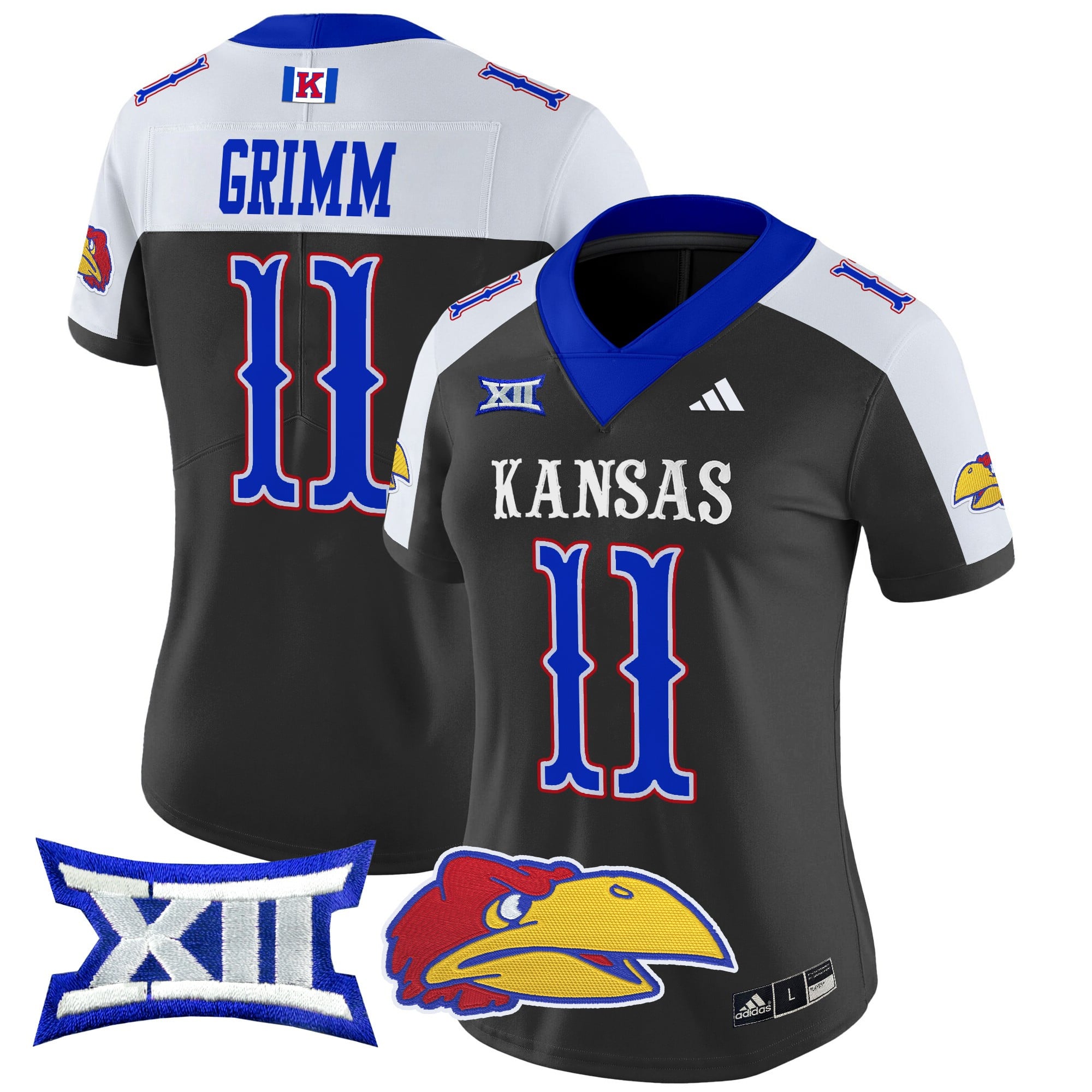 Women’s Kansas Jayhawks 2024 Vapor Limited Jersey V2 – All Stitched
