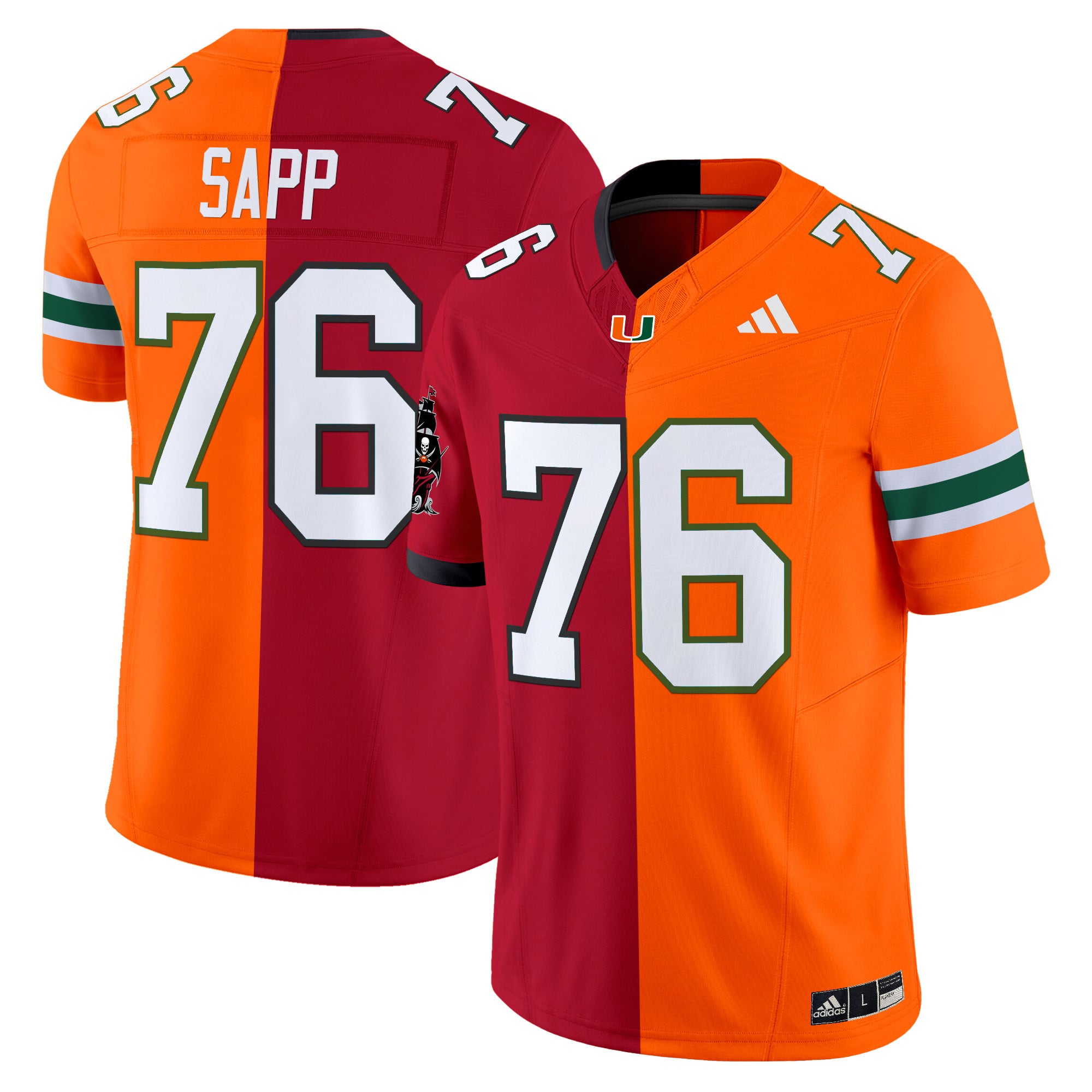 Miami Hurricanes Split Vapor Limited Jersey V2 – All Stitched