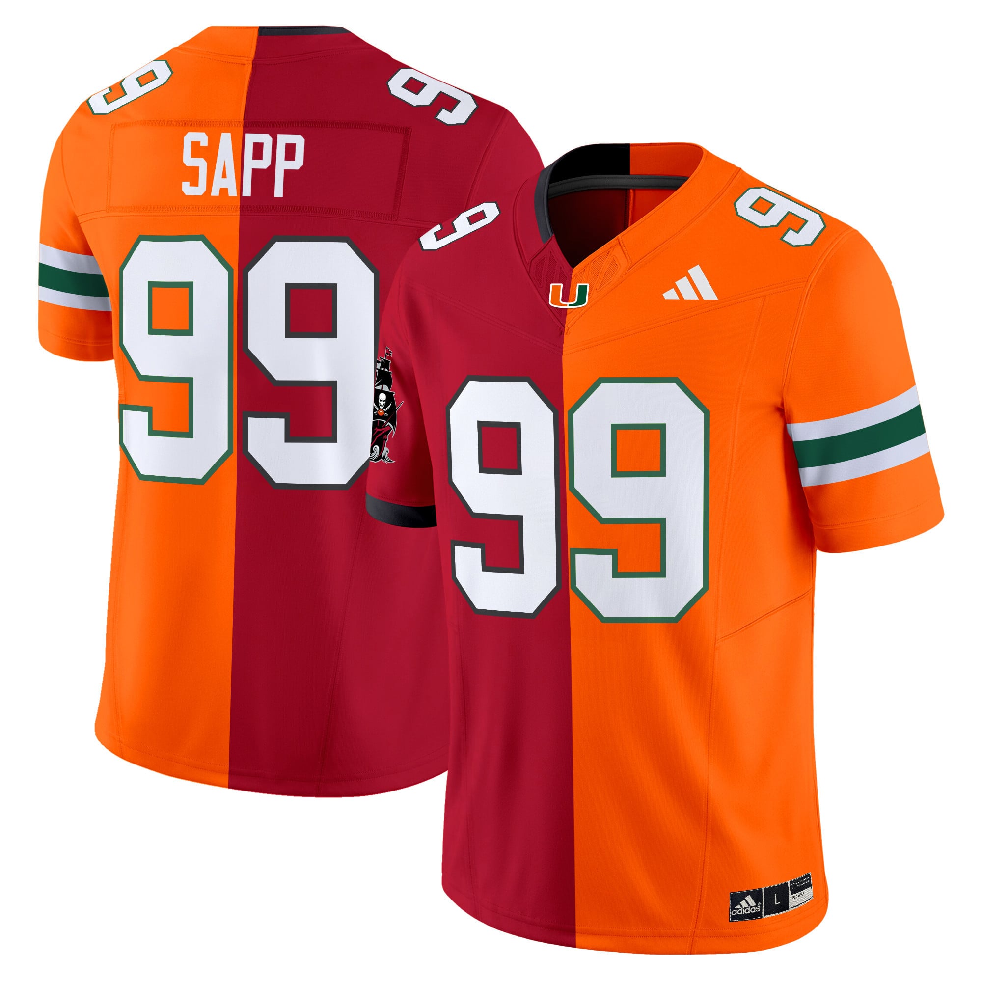Miami Hurricanes Split Vapor Limited Jersey V2 – All Stitched