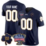 Notre Dame Fighting Irish 2024 Sugar Bowl Patch Vapor Limited Custom Jersey – All Stitched