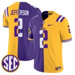 LSU Tiger Split Vapor Limited Jersey V2 – All Stitched