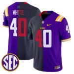 LSU Tiger Split Vapor Limited Jersey V2 – All Stitched