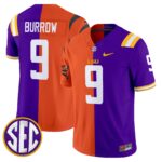 LSU Tiger Split Vapor Limited Jersey V2 – All Stitched
