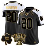 Men’s Notre Dame Fighting Irish 2024 Sugar Bowl Gold Patch Vapor Limited Jersey – All Stitched