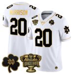 Men’s Notre Dame Fighting Irish 2024 Sugar Bowl Gold Patch Vapor Limited Jersey – All Stitched