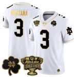 Men’s Notre Dame Fighting Irish 2024 Sugar Bowl Gold Patch Vapor Limited Jersey – All Stitched